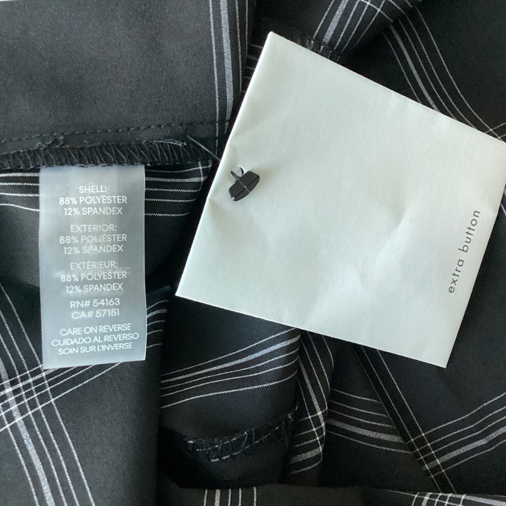 Calvin Klein Windowpane Plaid Cap Sleeve Midi Shirtdress, size 10 - Picture 12 of 12